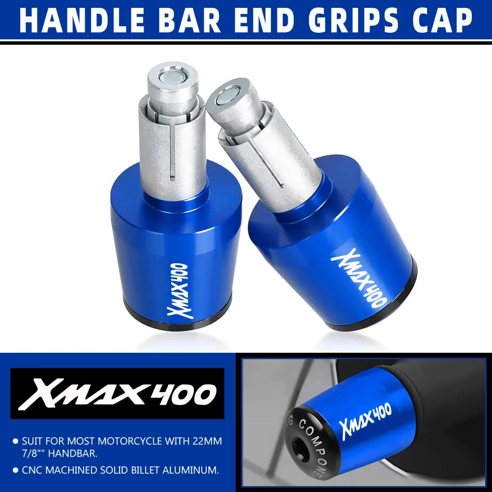 

XMAX400 Motorcycle Handle Bar Ends Handlebar Grips Caps Anti Vibration Silder Plug For YAMAHA XMAX X-MAX 400 2018-2020 2021 2022