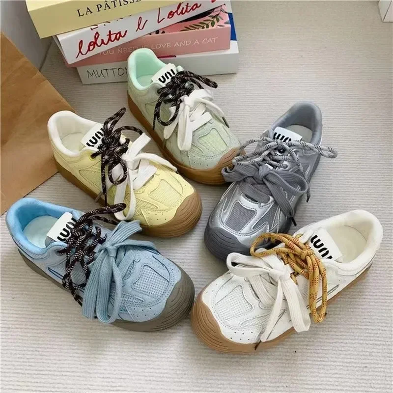 

New Niche Non Collision Board Shoes, Forrest Gump Shoes, Breathable Mesh, Versatile Casual Shoes, Trendy Silver DeXun Shoes