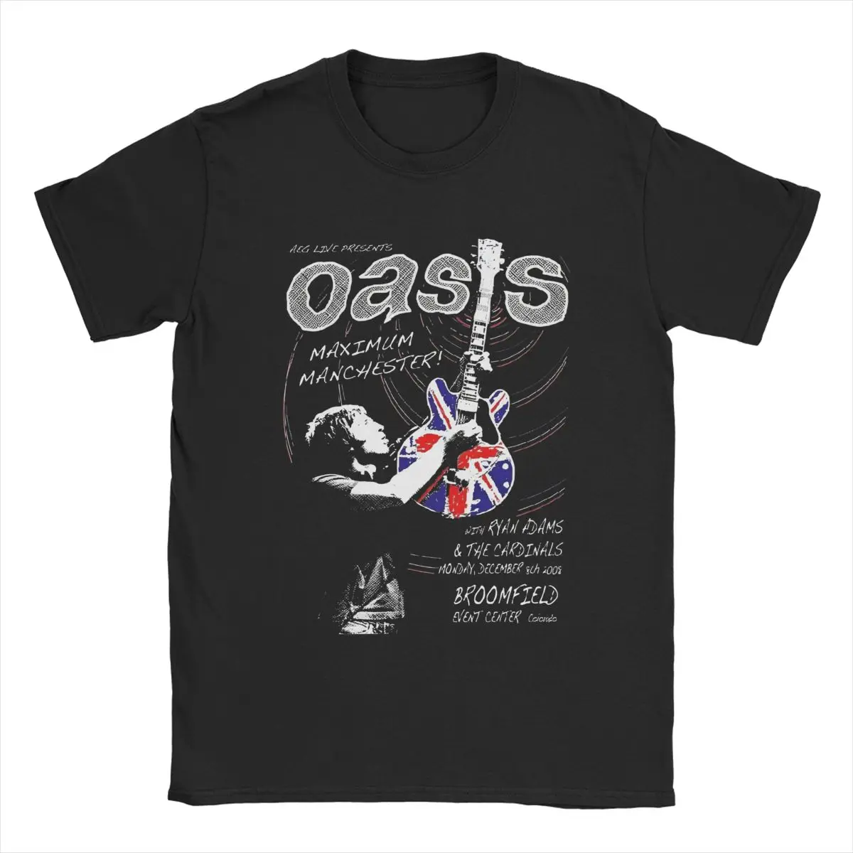 Men O-Oasis Rock 90\'s Band T Shirt British Music Albums Cotton Clothing Casual Short Sleeve Crew Neck Tees Gift Idea T-Shirts