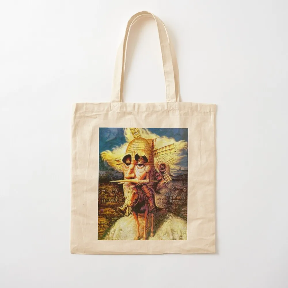 

DON QUIXOTE : Vintage Abstract Tilting at Windmills Print Tote Bag Shopper tote bag screen