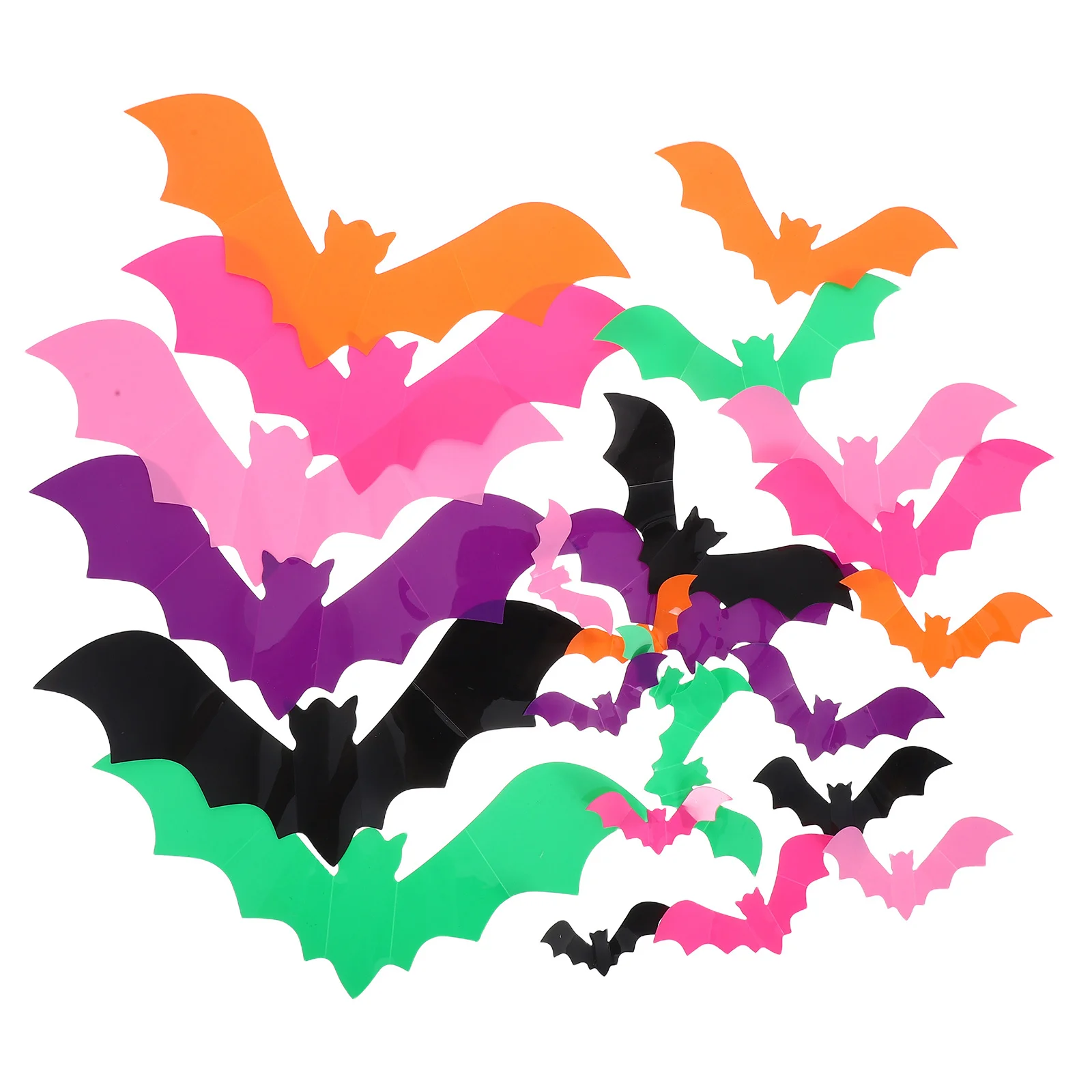 

48Pcs Halloween 3D Bat Stickers Realistic PVC Scary Bat Wall Decals Party Decorations DIY Window Murals 3D Bats Wall Sticker