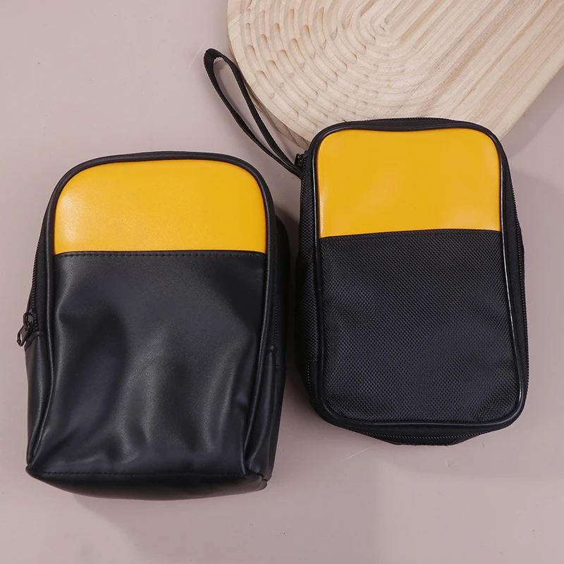 حقيبة حمل أدوات ناعمة لأجهزة القياس الرقمية المتعددة 117/116/115/114/113 62 ماكس والمزيد، مع سحاب ناعم، حمل أسود ناعم