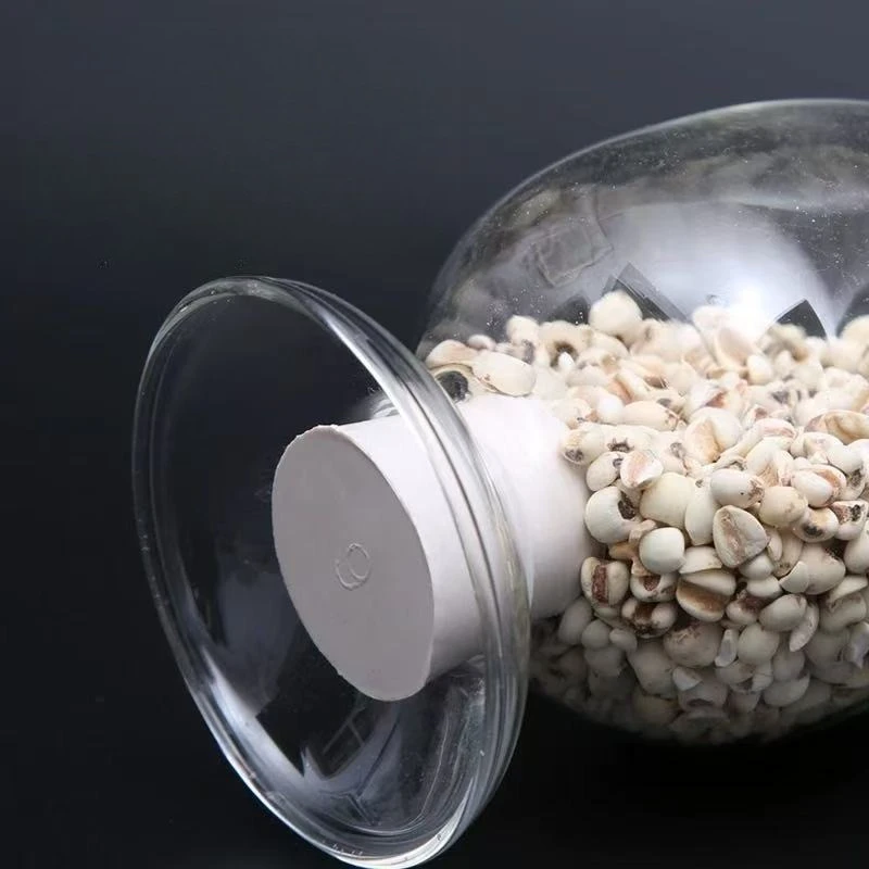125/250/500ml Clear Glass Conical Seed Bottle, Laboratory Sample Display Vial for Crystal Powder and Plastic Particles