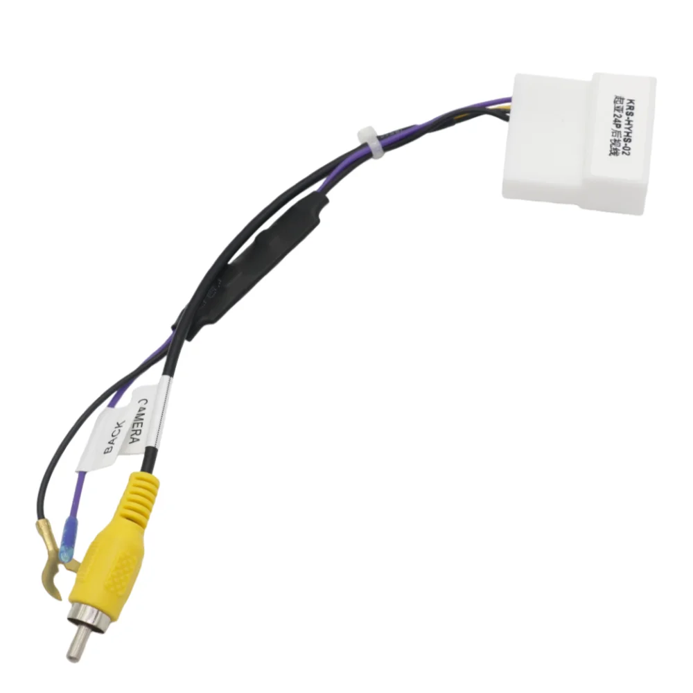 Cable de cableado adaptador de vídeo de salida de cámara de marcha atrás de 24 pines para Hyundai IX35 Tucson 2009-2015 vídeo de cámara automática Original de fábrica