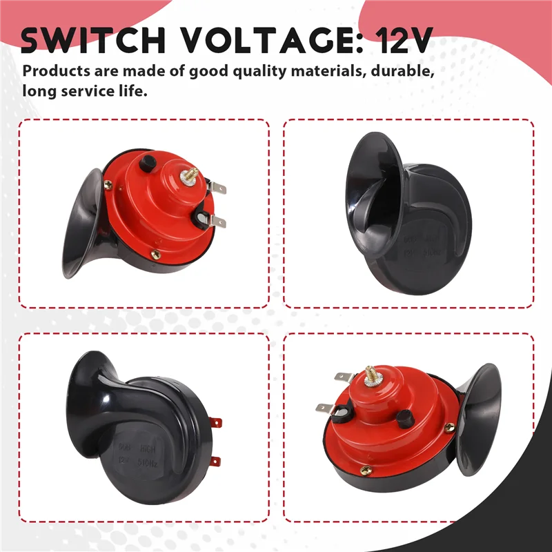 

Комплект звуковых сигналов UTV/ATV с тумблером для Pioneer, RZR, Can-Am Maverick X3, Kawasaki, Arctic Cat, Universal-A97E