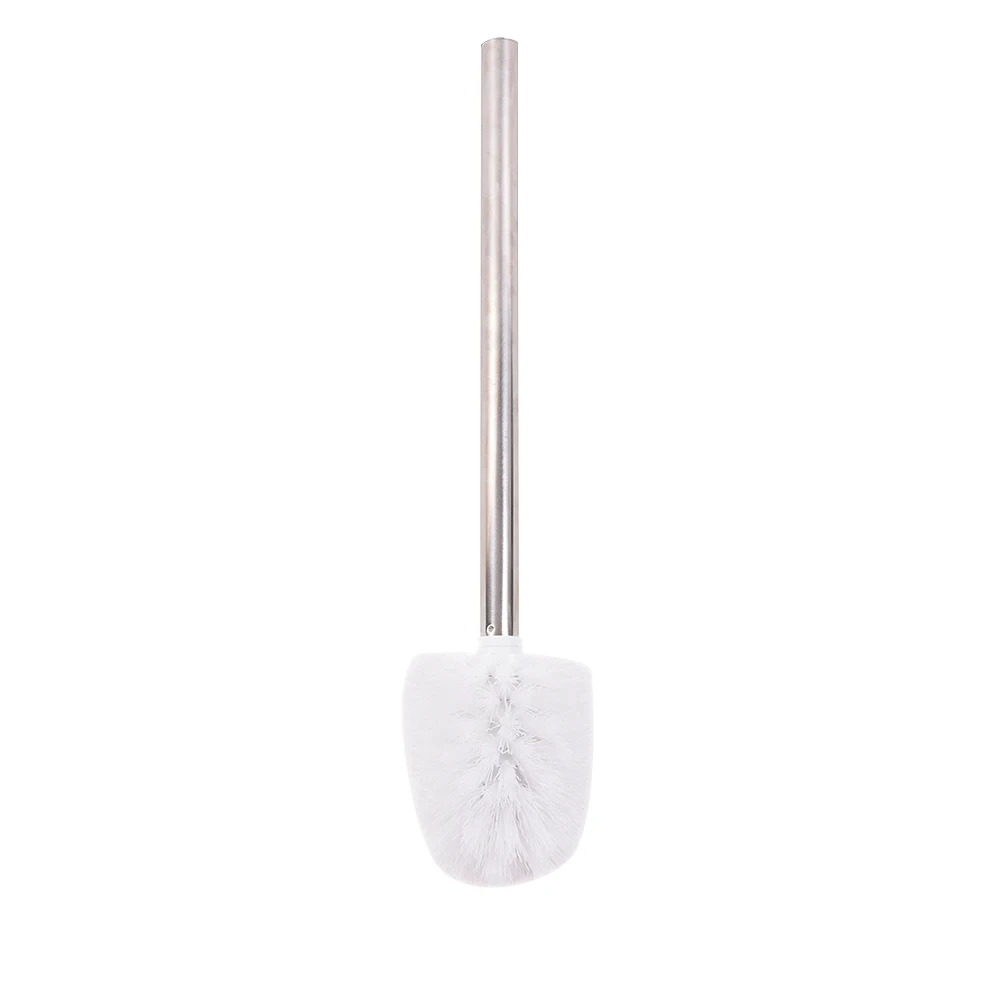 Cepillo de acero inoxidable para limpieza de WC, cabezal blanco, reemplazo de herramienta de baño, D8xL36cm, 1 unidad