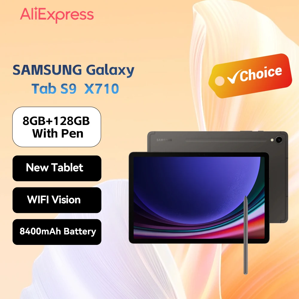 Nueva tableta SAMSUNG Galaxy Tab S9 con bolígrafo S 8 + 128G 11 pulgadas compatible con Google Play Store producto doméstico genuino para dibujo AI