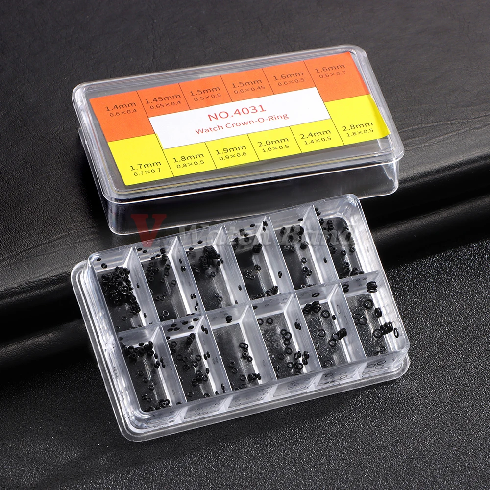 Neue Mini Uhr Krone O-Ring Dichtung Reparatur Werkzeuge für Uhrmacher Uhr Dichtung O Ring Boxed Gummi Werkzeuge Uhren zubehör