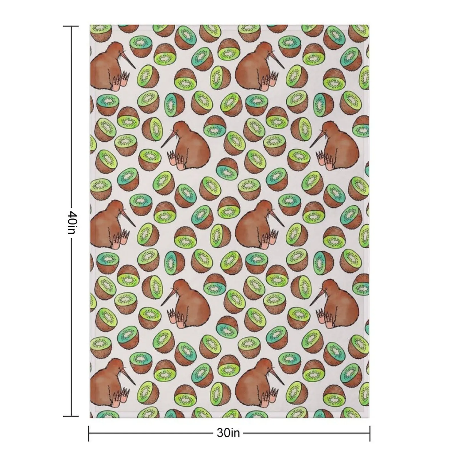 الكيوي رمي بطانية الأرائك الزخرفية هدايا عيد الميلاد سرير ناعم بطانيات أشعث #2