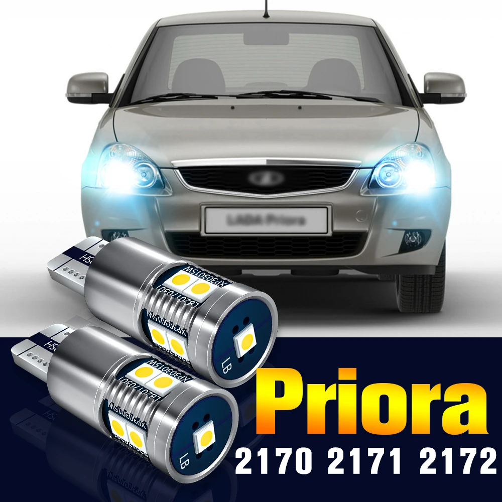 

2x LED Clearance Light Bulb Parking Lamp For Lada Priora 2170 2171 2172 2007-2018 2011 2012 2013 2014 2015 2016 2017 Accessories