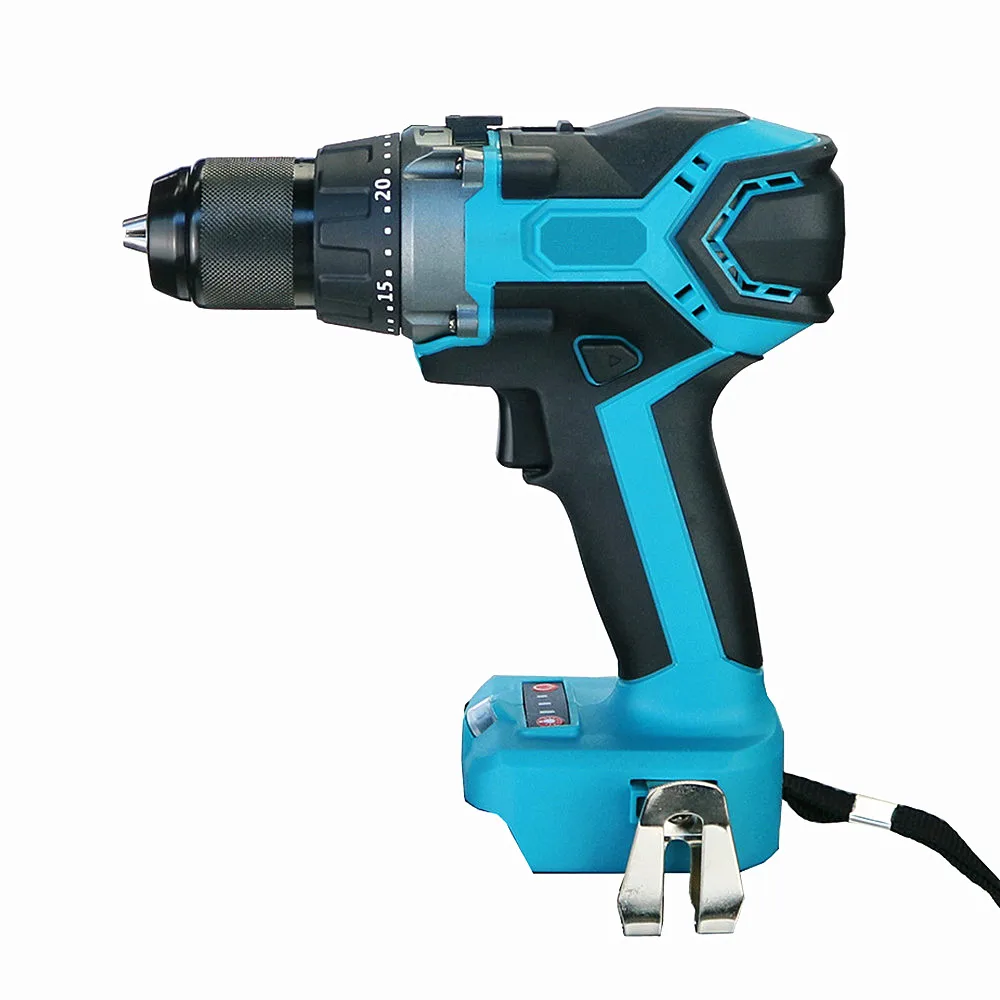 Brushless Electric Drill 25+3 Torque Cordless Impact Hammer Drill Screwdriver 13MM Chuck Power Tools For Makita 18V Battery