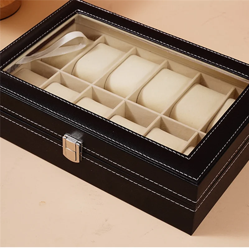 

Leather Watch Box Watch Storage Box Watch Display Box Home Decoration Display Box Exquisite And Simple Gift Box-AS97