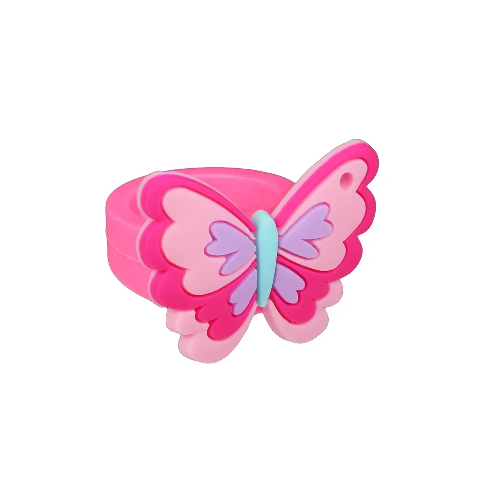 10/40PC Colorful Butterfly Ring Kids Birthday Party Gifts Children\'s Surprise Gifts back to school gifts Baby Shower Party Favor