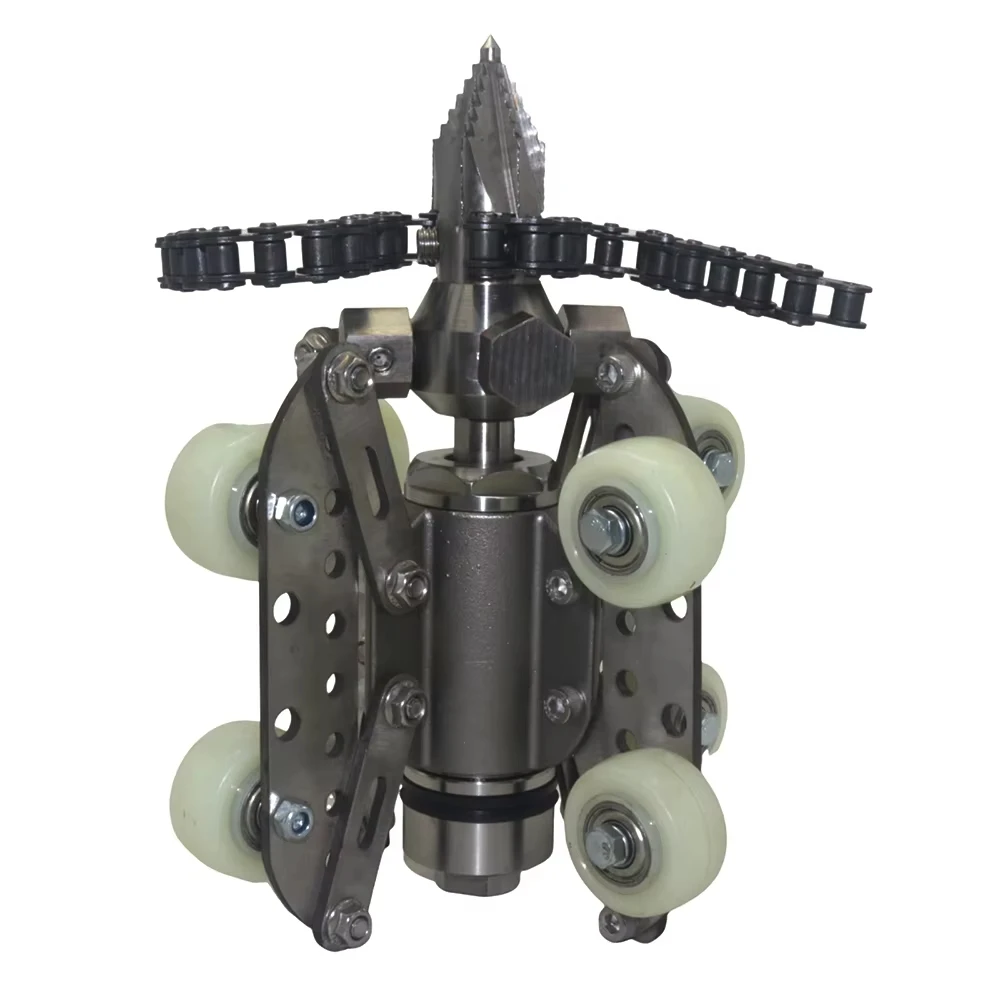 New High-pressure Stainless Steel Spray Rotary Sewer Cleaning Nozzle Pipe Cleaning Nozzle Car Washing Cleaning Equipment