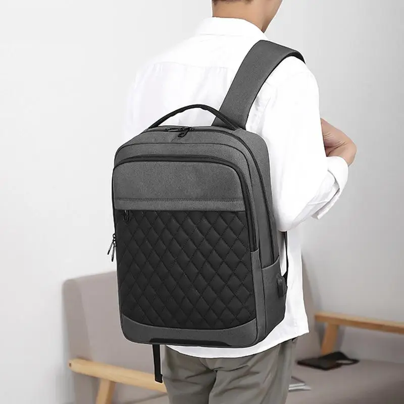 

Fashion Backpack Men's High Sense Casual Travel Backpack Large Capacity School Bag Commuter Waterproof Portable Computer Bag