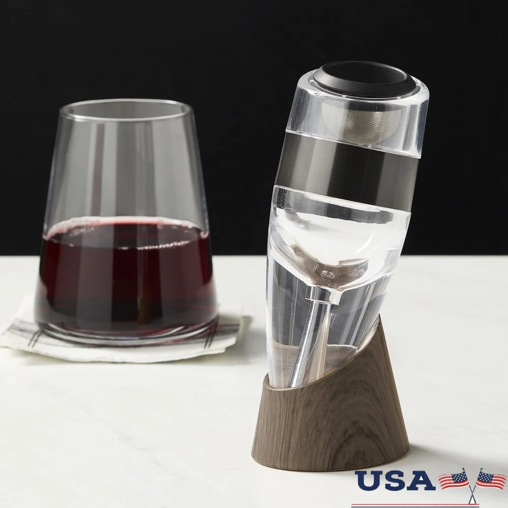 

Графин для вина Аэратор Прозрачная наливка со съемным сетчатым фильтром Улучшенный аромат и плавный вкус Легко чистится Портативное вино