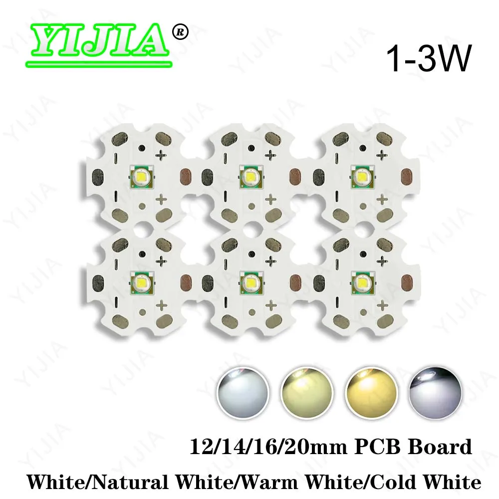 1-3W 3535 XPE Light Beads White Cold Natural Warm White SMD3535 Chips With 12mm 14mm 16mm 20mm PCB For Flashlight Biycle Light