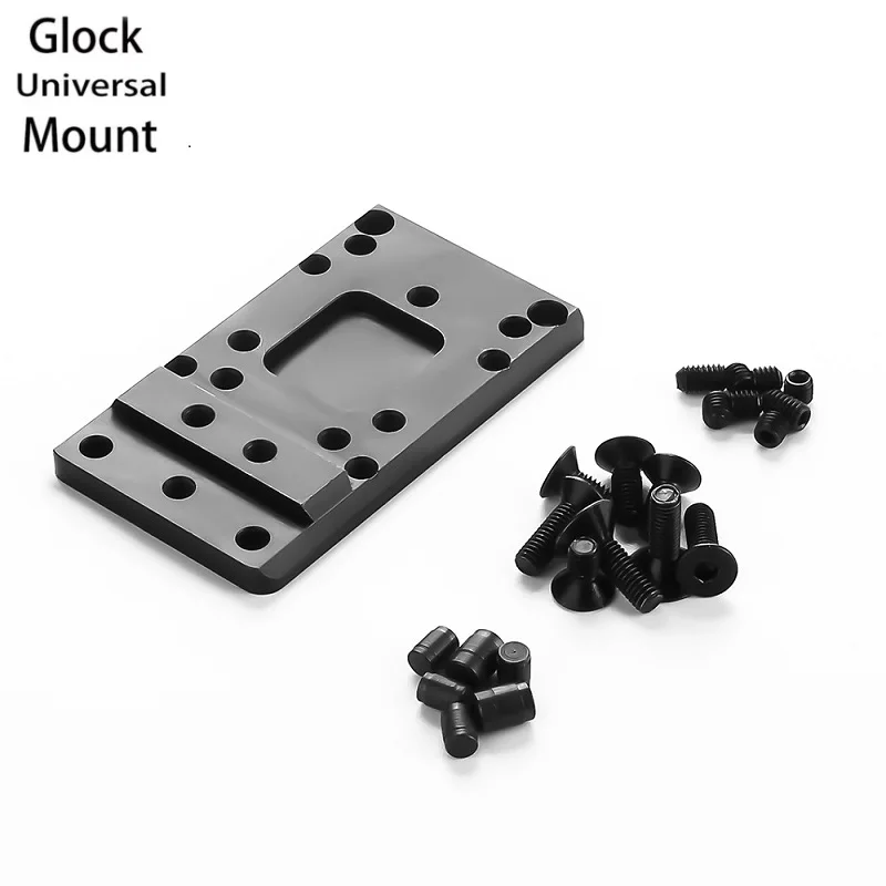 OPTICS Pistol Rear Sight Glock Plate Base Mount Compatible RMR/DOCTOR/BURRIS/MROS Footprint Glock Model G17 19 20 21 22 26