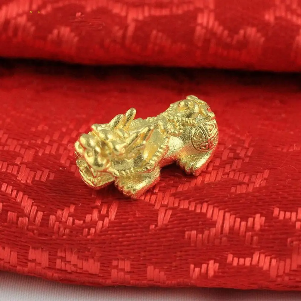 Good Lucky Gold Color Pixiu For Necklace Brave Troops Beads DIY Making Accessories Chinese Style Bead Jewelry Accessories