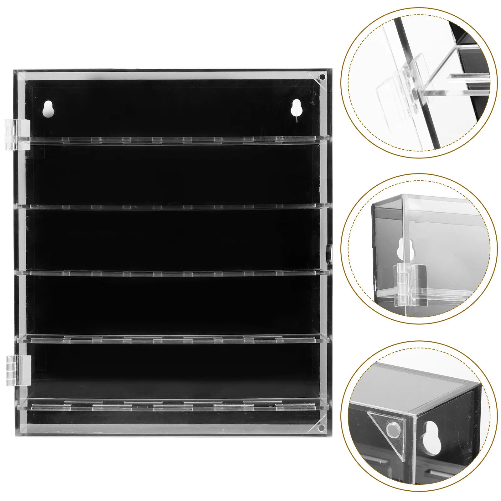 

Clear Plastic Coin Box Single Holder Coin Storage Case Transparent Display Protector for Collecting Coins Badge Medals