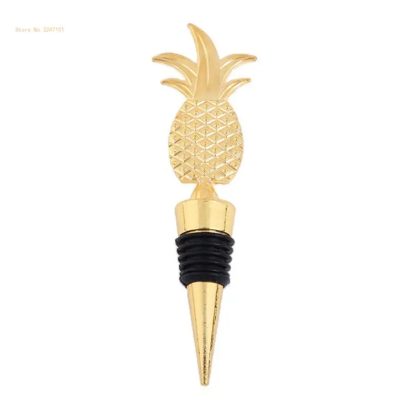 Elegant Pineapple Champagne Red Wine Bottle Stopper Vacuum Sealed Twist Valentin Dropship