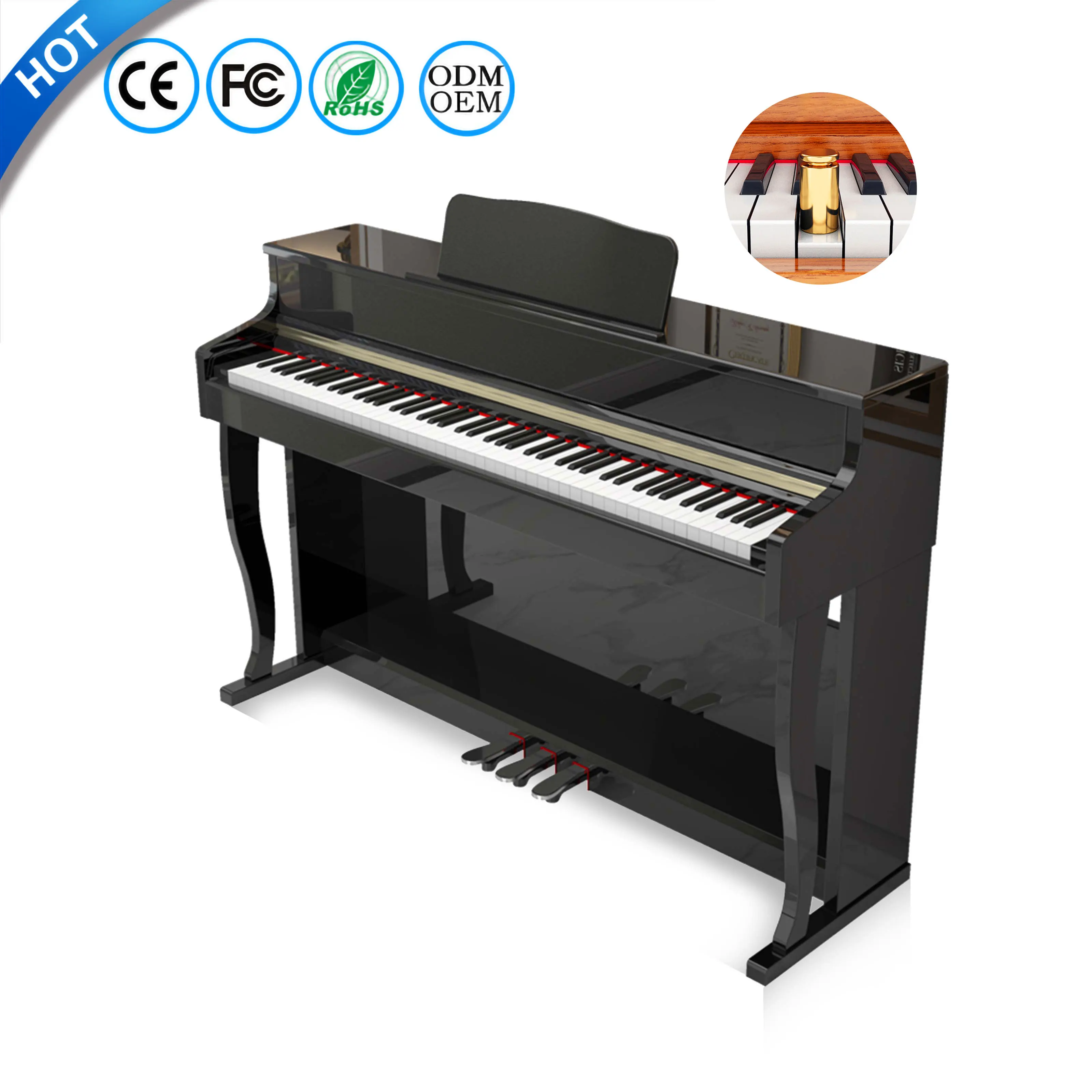 

BLANTH Piano Professionnel Digital Piano 88 Key Weighted Digital Piano Electrico Musical Instruments