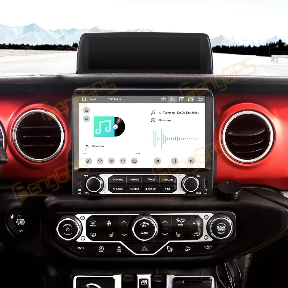 For Jeep Wrangler Gladiator 2018-2022 Android 13 Car Radio 12.3 Inch CarPlay Touch Screen Multimedia Player GPS DSP Head Unit BT - view 3