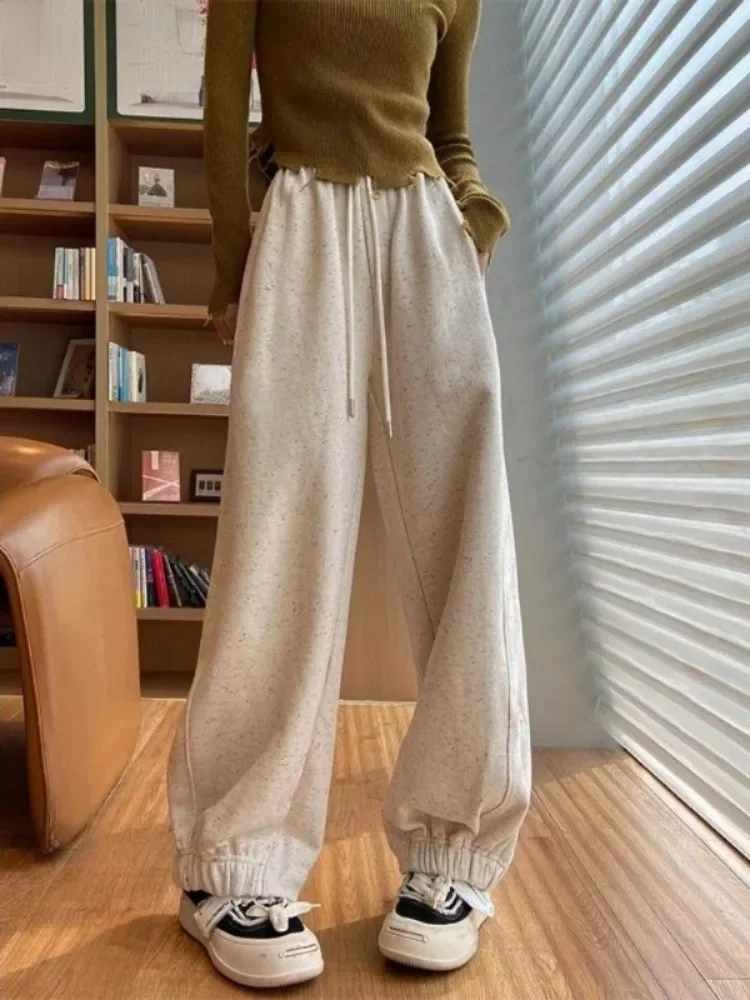 

HOUZHOU Y2k Vintage Baggy Joggings Sweatpants Oversize Woman Korean Warm Sports Pants Harajuku Streetwear Trousers Autumn Winter