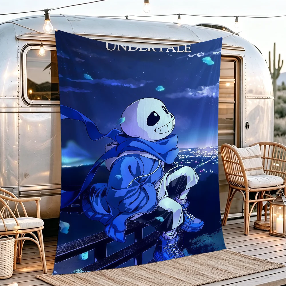 Game U-Undertale-S Sans flag Tapestry Room Decoration Wall Hanging Aesthetic Bedrooms Advertising Banner