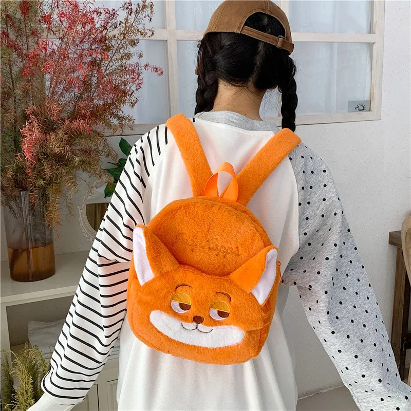 Nova disney 2026 zootopia nick wilde em forma de bolsa crossbody feminina, moderna e versátil, mochila infantil presente