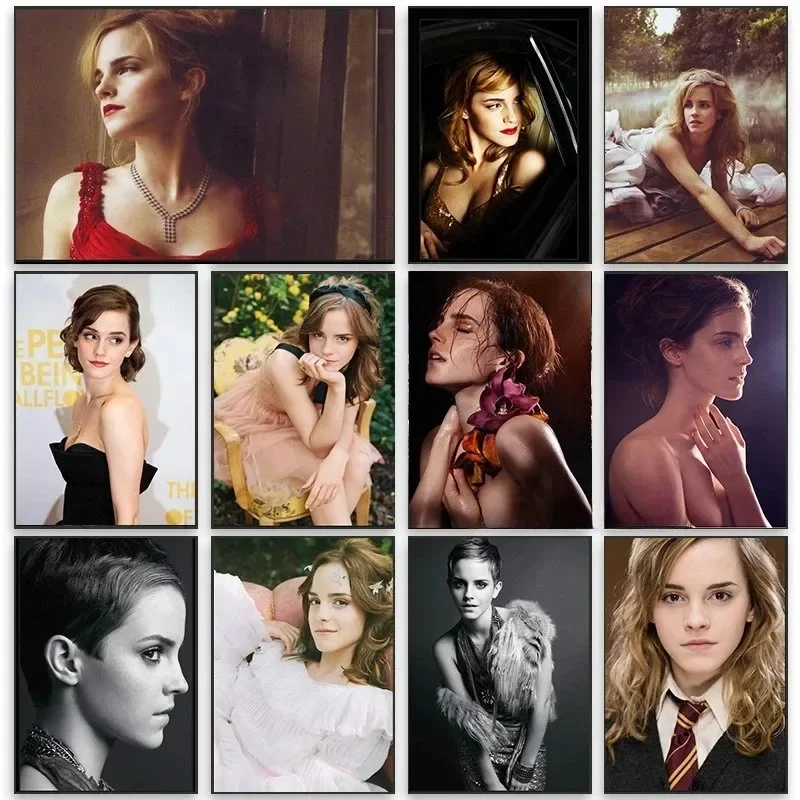 إيما واتسون هيرميون جرانجر فيلم ستار قماش اللوحة الملصقات والمطبوعات الحديثة صور فنية للجدران لغرفة المعيشة ديكور المنزل