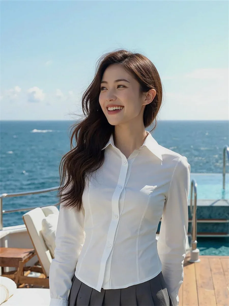 

Shirts Women Compartment Accentuation Pragmatic Configuration Unpretentious Monotone Impression Metropolitan Breathable