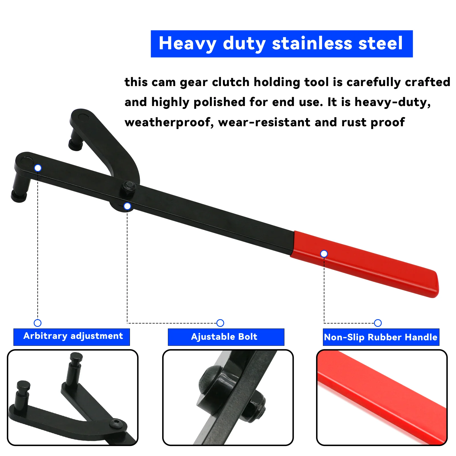 Universal Camshaft Pulley Holder Tool Holding Tool for GM Axle Pulley Fixing Tool Sprocket Tool Timing Gear Tooll Kit