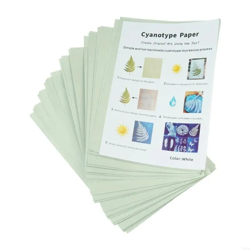 Y5LB Cyanotype Paper High Sensitive Solar Drawing Paper Nature Art Paper with Sheet
