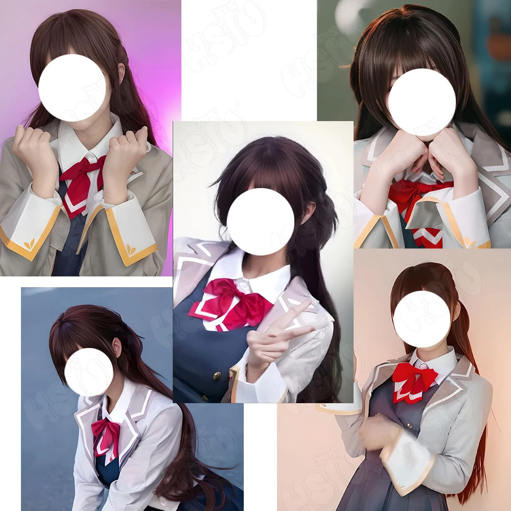 Suo Yuki Cosplay Wig Fiber synthetic wig「HSIU 」dark brown long Wig Alya Sometimes Hides Her Feelings in Russian Roshidere Wig