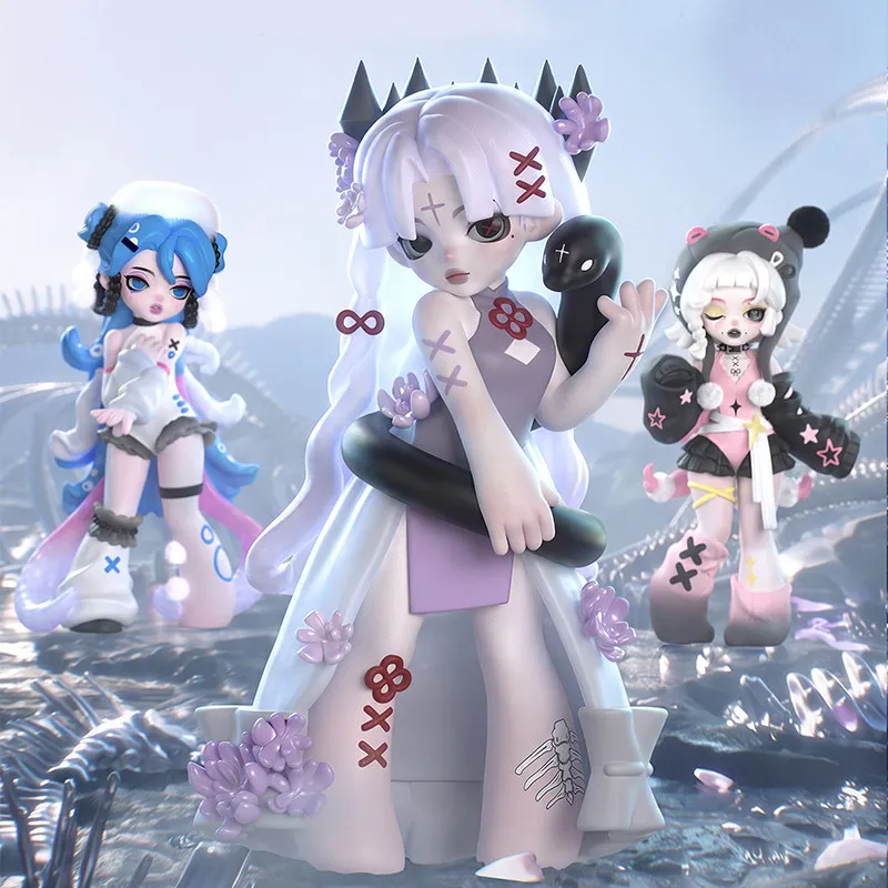 2026 New Glam Vicoco Toxic Experiment Series Blind Box Dolls Kawaii Action Anime Figure Mystery Box Surprise Gift