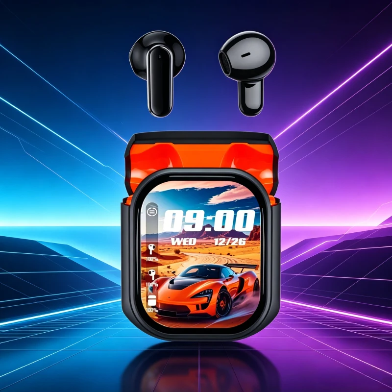 

New 2026 134Country Translate Full Color Touch Screen TWS Earbuds - ANC Noise Cancelling Wireless Headphones