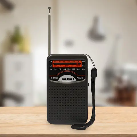 Radio numérique double bande pour l'extérieur, SW/AM/FM, mini radio portable, écran LCD, fonctionne sur piles, pour une utilisation en intérieur et en extérieur en cas d'urgence