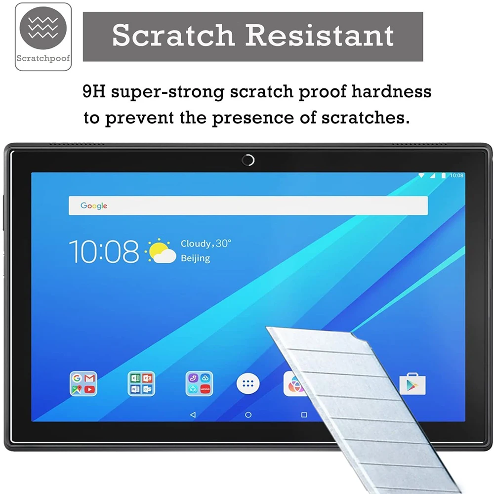 2Pcs Tempered Glass for Lenovo TAB M8 TB-8705F/8505X 8.0 Inch 2.5D Full Cover Protective Screen Protector Film