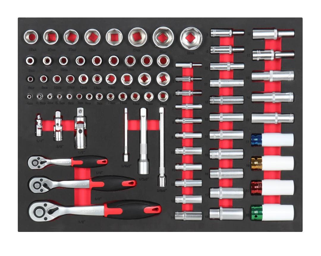 Professional 273 Pcs CRV Auto Repair Mechanic Hand Tool Combination Kit Durable Customizable EVA Tray OEM Support