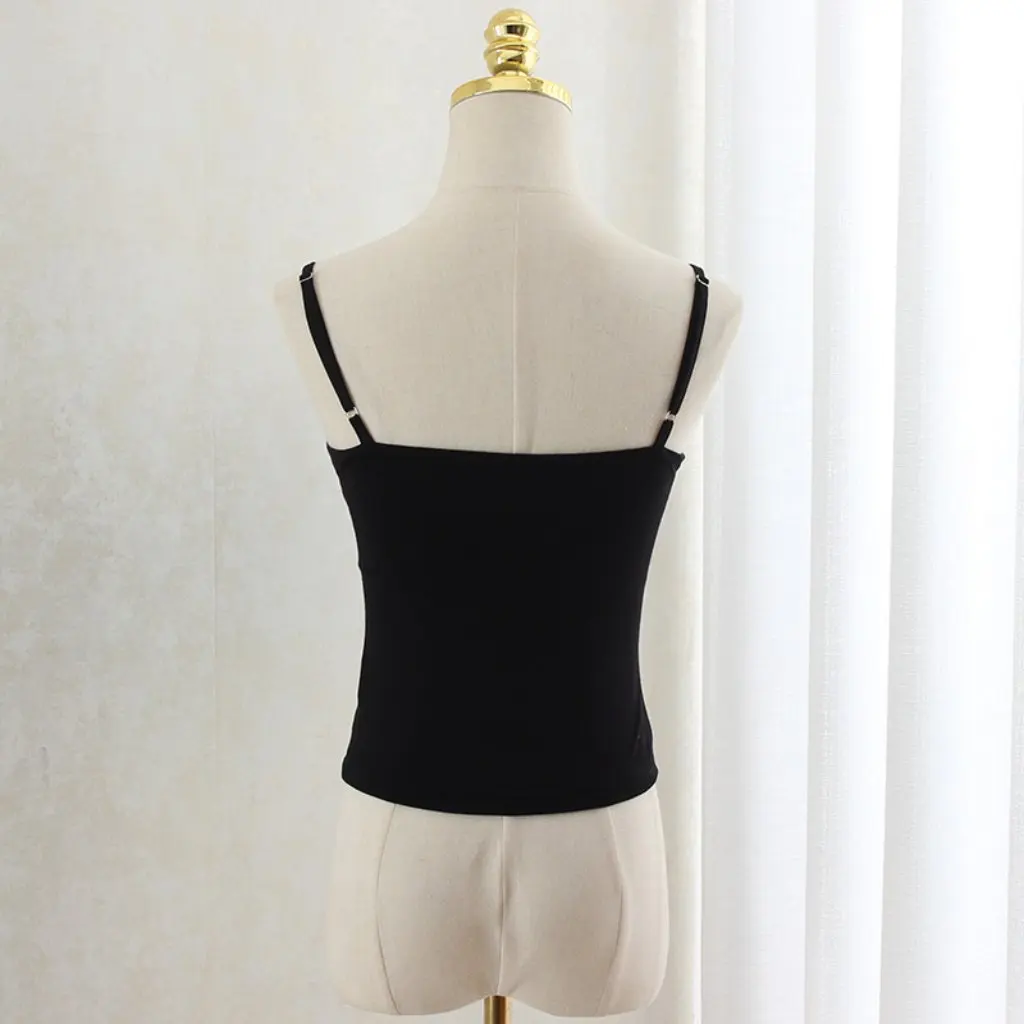 

Women's Adjustable Camisole Slim-fit Slimming Sexy Top with Chest Pad Four Seasons Modal Fabric Shoulder Strap Inner Wear