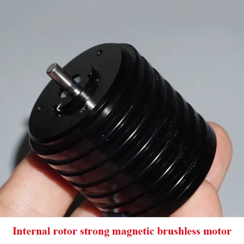 미니 39mm 내부 로터 브러시리스 모터 DC 12V-24V 자동 고속 터빈 팬 모터 강력한 자기 이중 볼 베어링