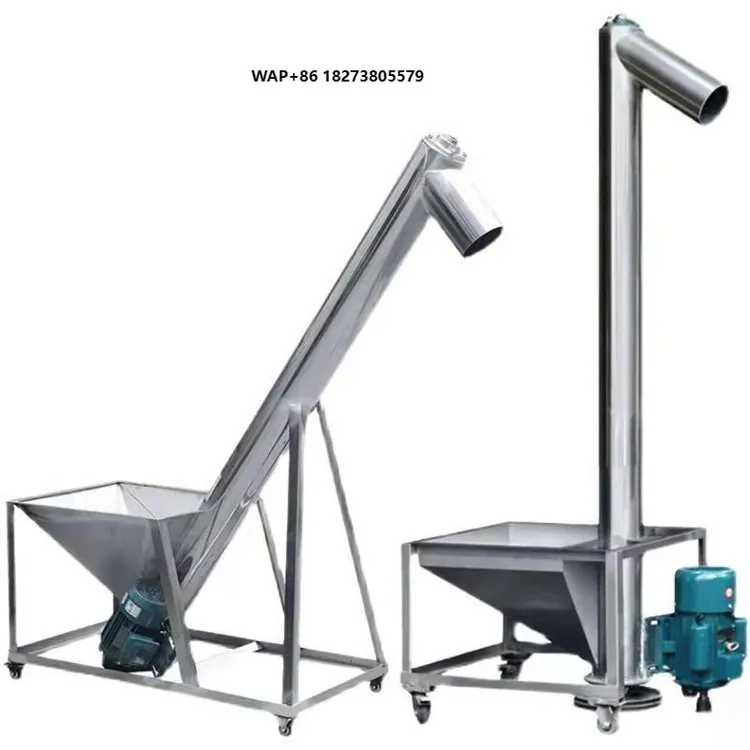Tube Vertical Small Shaftless Auger Screw Feeder Conveyor Machine Powder