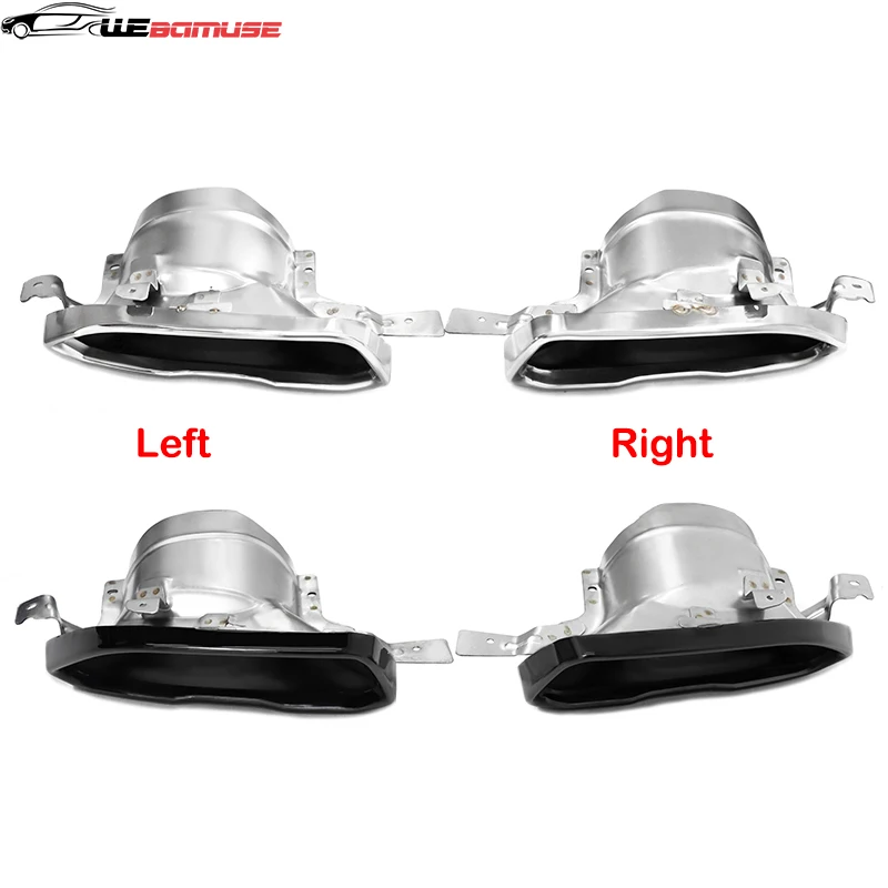 لسيارات BMW 3 Series G20 G21 M340i 2019 إلى 2024 حقيقية سيارة العادم مربع ميناء أسود العادم الخمار فوهة #5