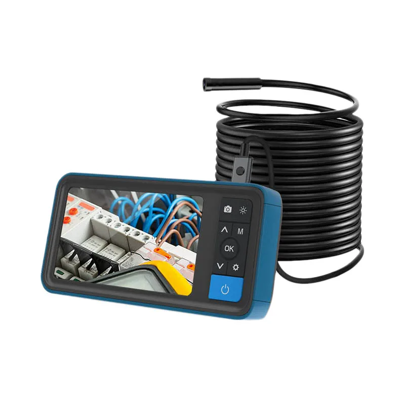 

5.5 Mm Dual Lens Inspection Camera, 4.5 Inch 1080P IPS Screen Endoscope,IP67 Waterproof Tube Industrial Borescope with 5M