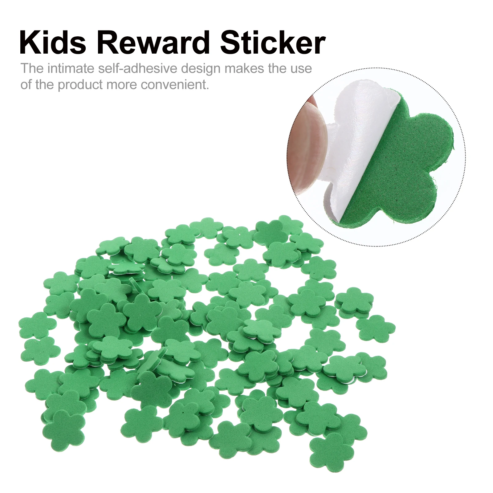 

120 Pcs Cartoon Sponge Paper Bright Color Stickers Reward Wall Eva Praise Flower