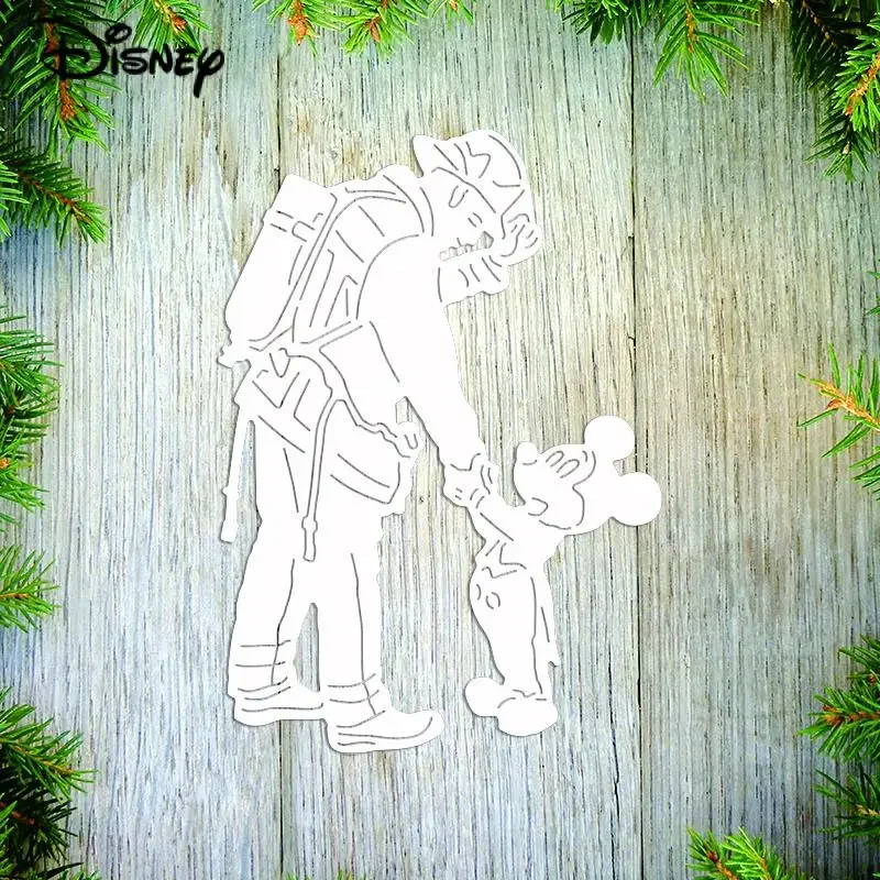 Mickey and Firefighter Metal Cutting Dies Disney Friends Stencil for Scrapbooking Diy Photo Album Card Making Embossing Crafts