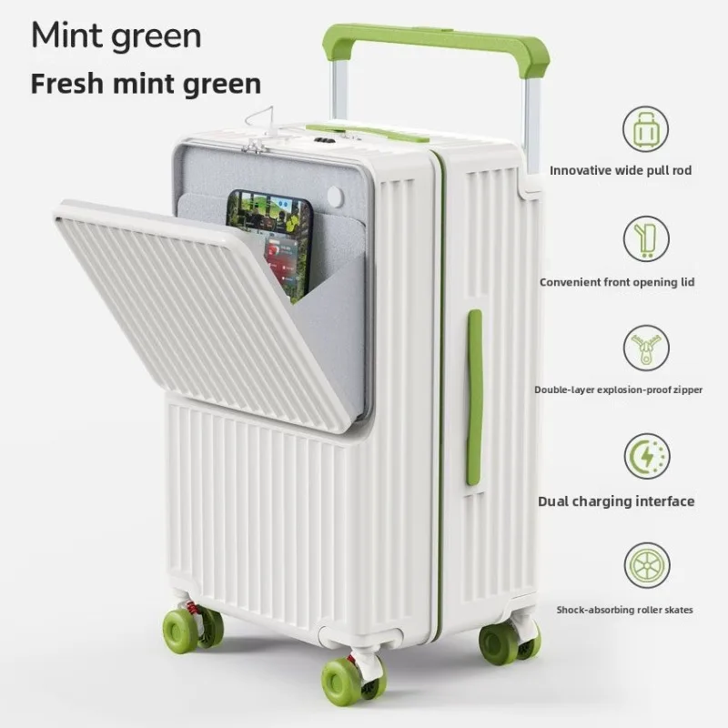 

Large Capacity Wide Telescopic Suitcase Lightweight Shock Absorbent Anti Drop Anti Break Safe Lock Travel Case Luggage Set
