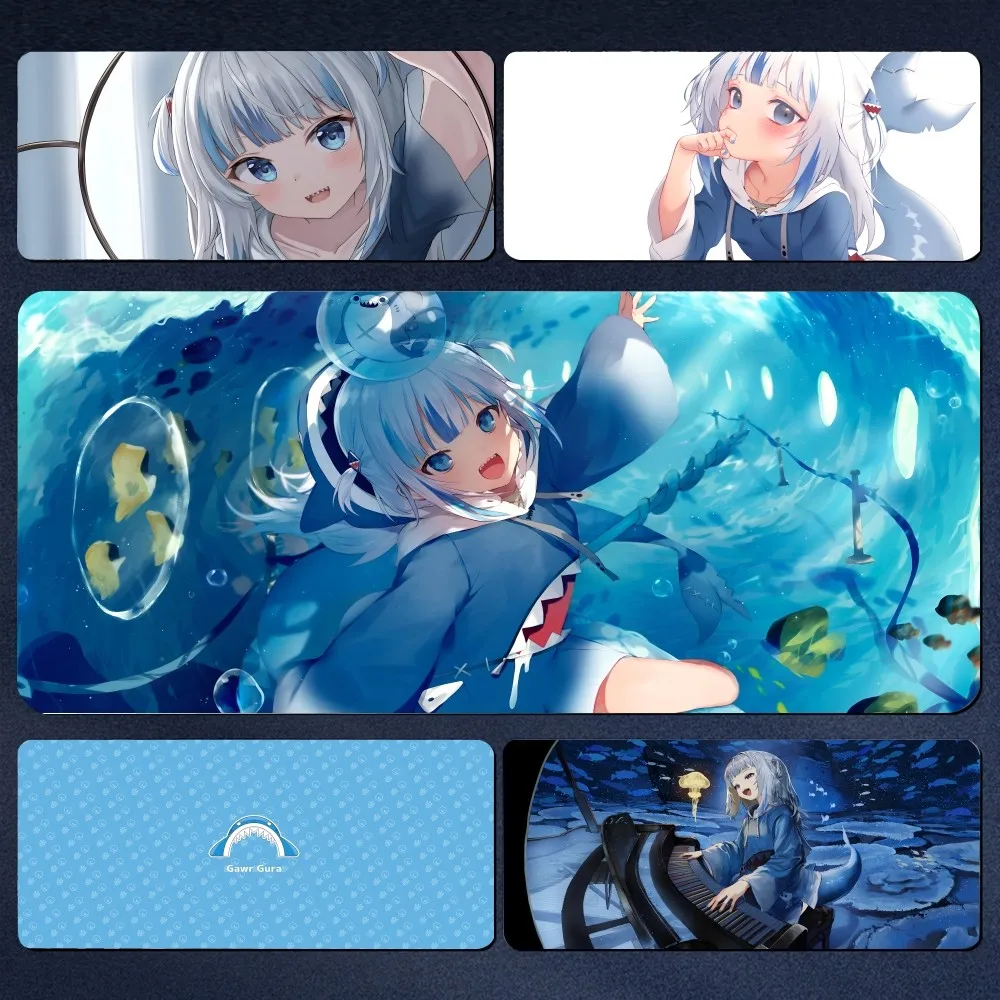 

Game Anime Hololive Gawr Gura Mousepad Large Gaming Mouse Pad LockEdge Thickened Computer Keyboard Table Desk Mat