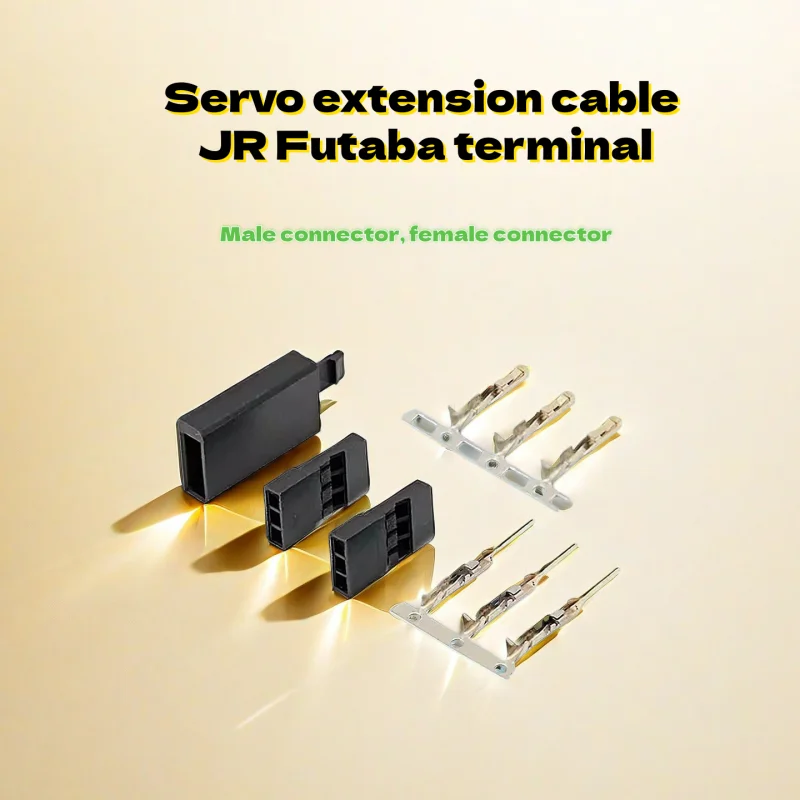 10/50/100 pairs servo plug JR extension cable Futaba terminal RC battery 60-cell DuPont 2.54 car model ESC fixed wing
